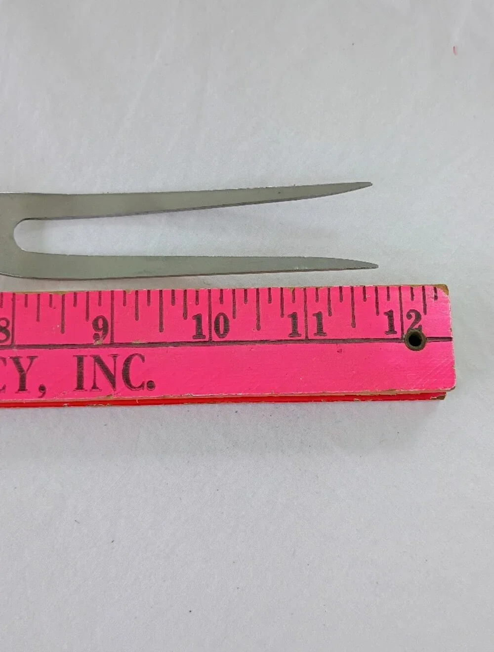 Ekco Flint Vanadium Stainless Steel USA Carving Fork Mid Century MCM Retro Vtg